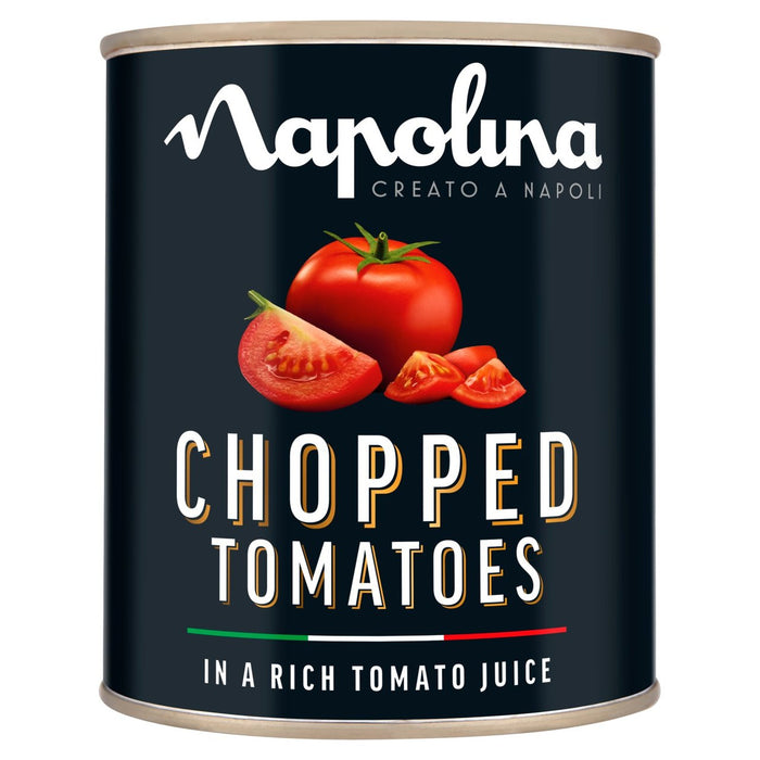 Napolina Tomates picados en un rico jugo de tomate 800g