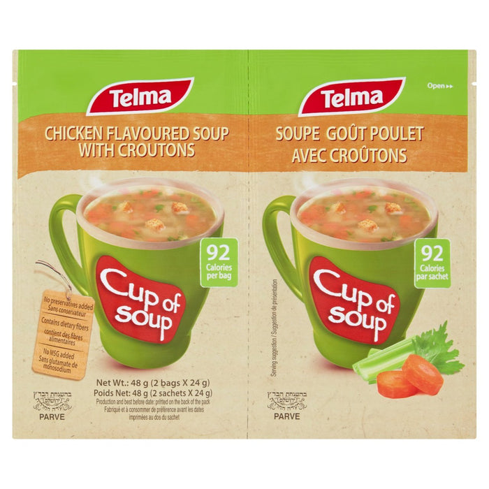 Telma Tasse Suppenhähnchengeschmack 2 x 24 g