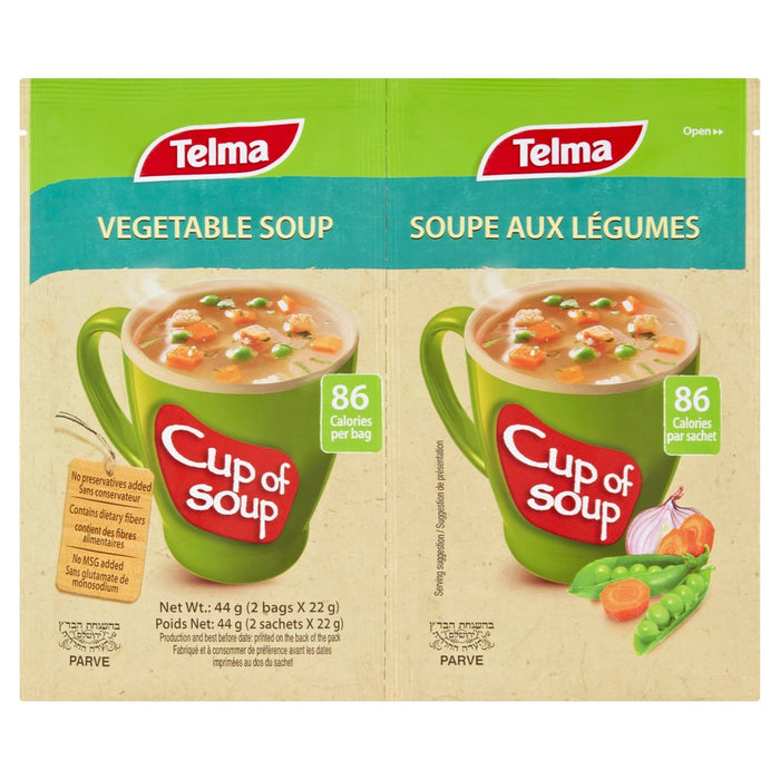 Telma -Tasse Suppengemüse mit Croutons 2 x 22g