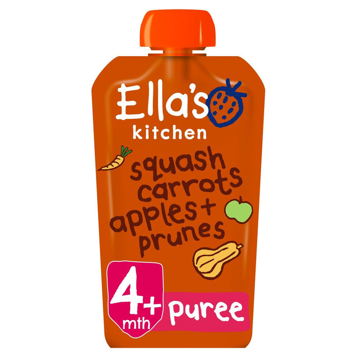 Ella's Kitchen Organic Butternut Squash, Carottes, pommes et pruneaux Pouche 120g