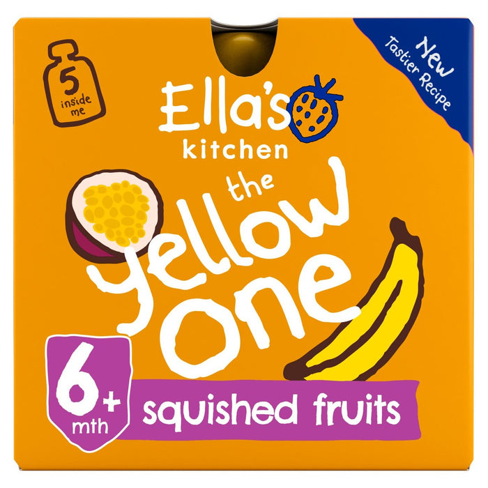 Ella's Kitchen Organic Smoothie Fruits The Yellow One 5 x 90g