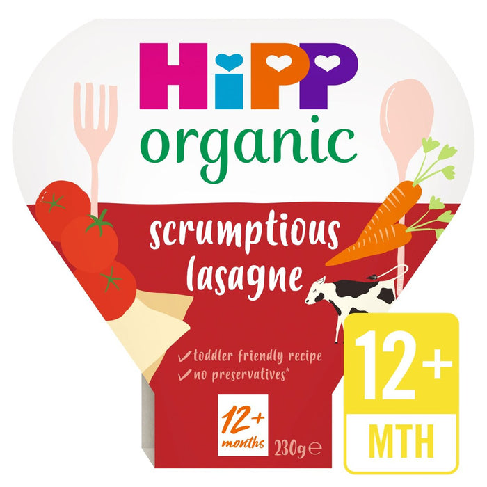 HIPP ORGANIC TRICHE LASAGNE TRAY 1-3 ANS 230G