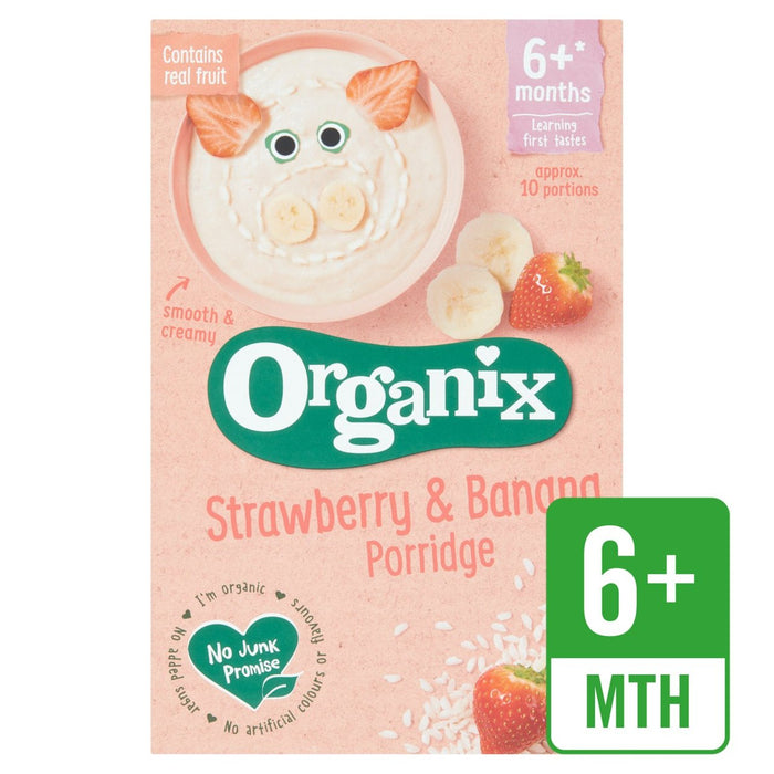 Organix Strawberry & Banana Organic Baby Porridge 120g