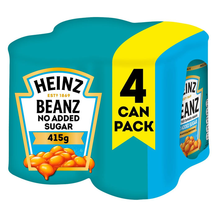 Heinz Beanz sin azúcar agregada 4 x 415g