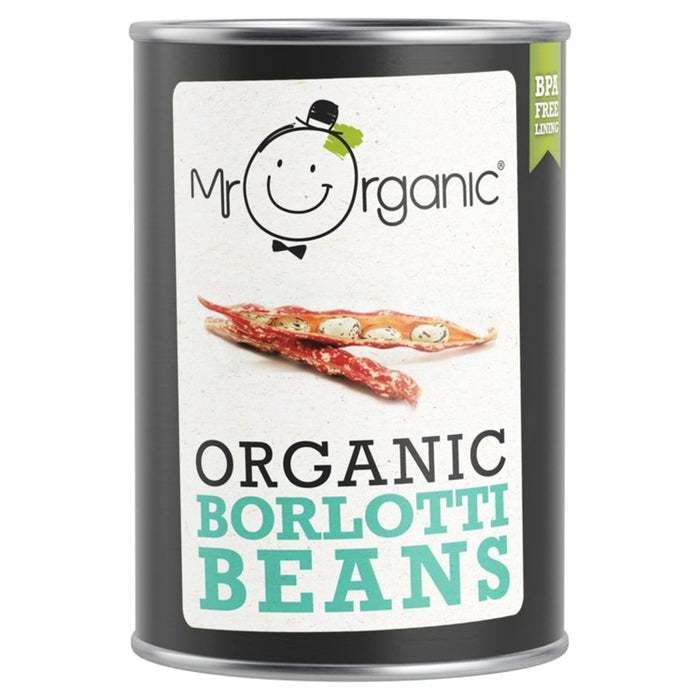 Mr Organic Organic Borlotti Beans 400G