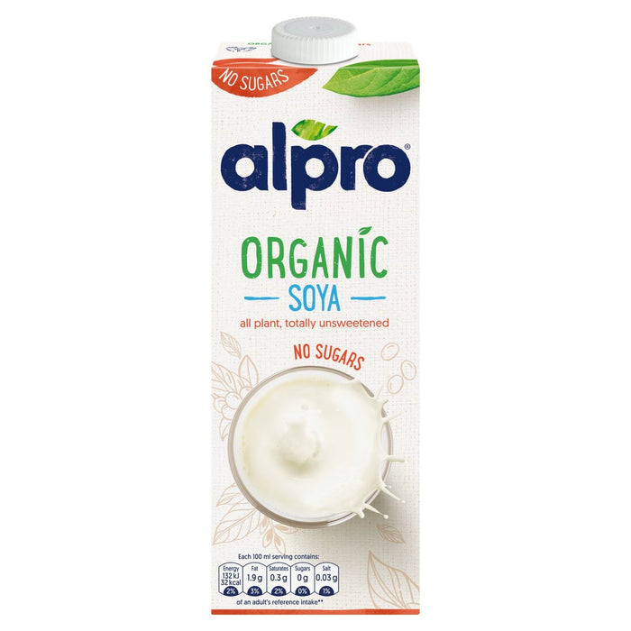 Alpro No Sugars Organic Soya Long Life Drink 1L