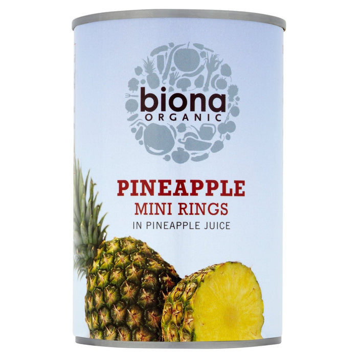 Biona Organic Pineapple Mini Rings 400g