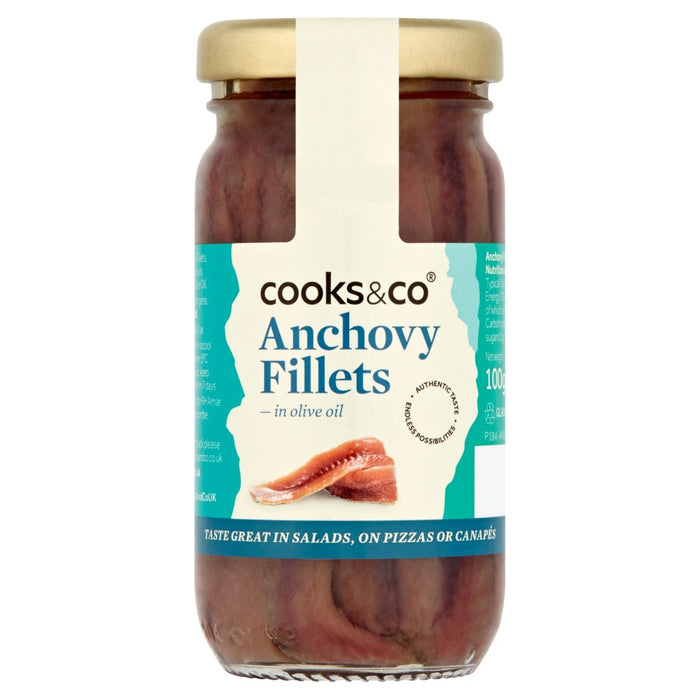 Cooks & Co Filets Anchovy dans l'huile d'olive 100g