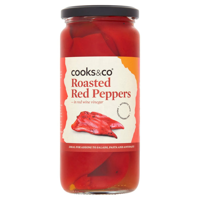 Cooks &amp; Co Pimientos Rojos Asados ​​460g 