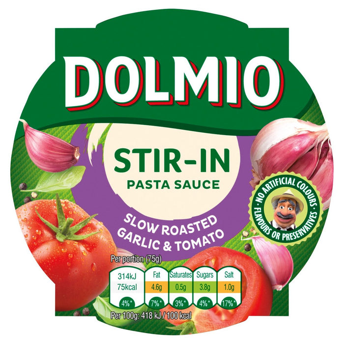 Dolmio Stir In Salsa De Tomate Y Ajo Para Pasta 150g 