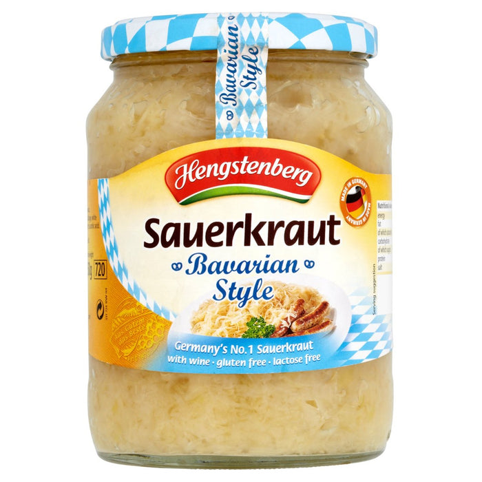 Hengstenberg Bavarian Style Sauerkraut Chucrut 680G