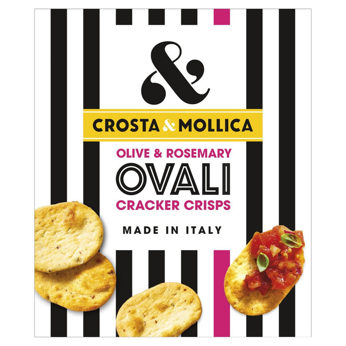 Crosta & Mollica Olive & Rosemary Ovali Cracker Crisps 120g