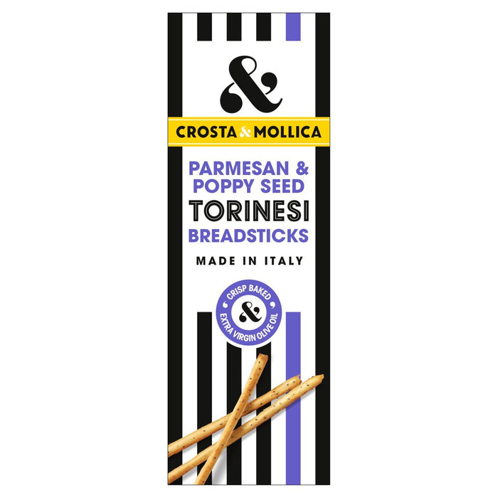 Crosta & Mollica Torinesi Parmesan & Mohn Breadsticks 120g