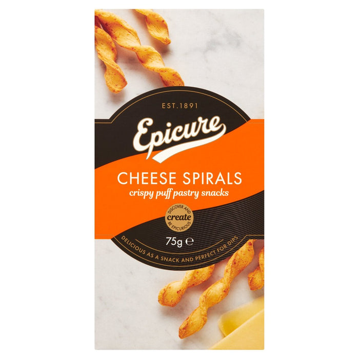 Epicure Cheese Spirals 75g