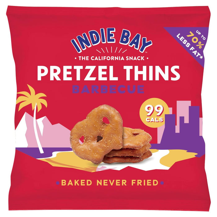 SNIE BAY SNACKS PRETZEL THINS BARBECE 24G