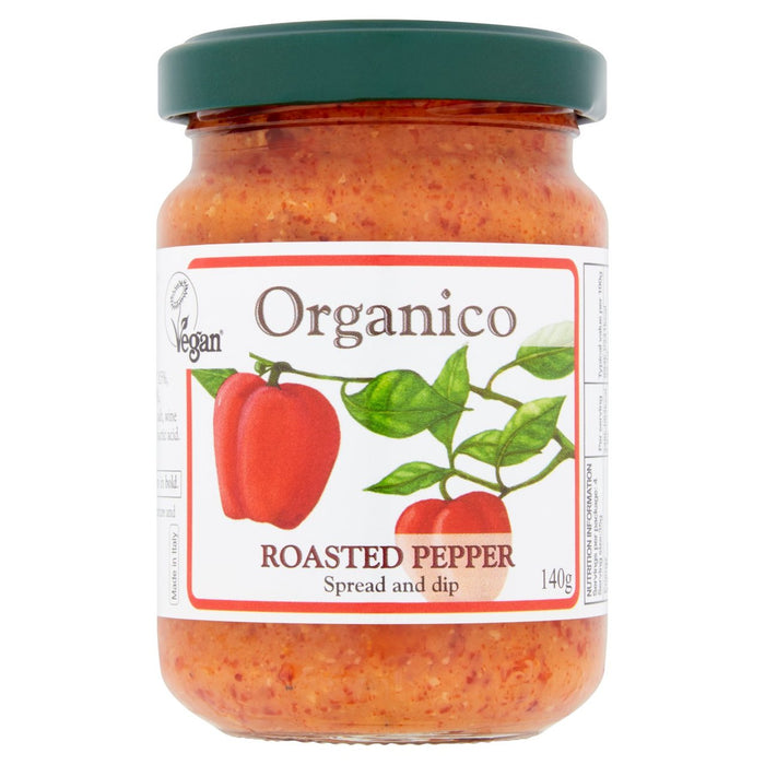 Spread et trempette au poivre rôti Organico 140g