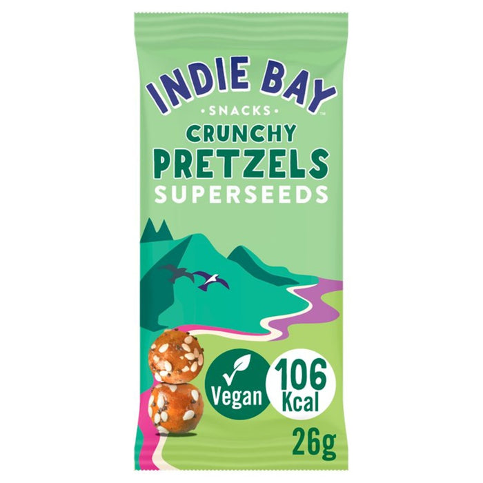 Indie Bay Snacks Sunflower Pretzel Bites with Superseeds 26g