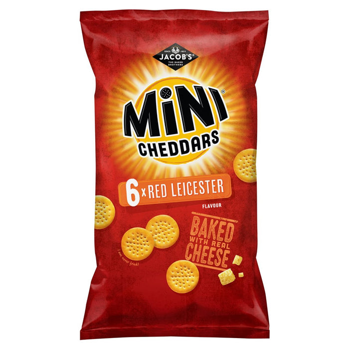 Mini Cheddars Red Leicester de Jacob 6 x 25g