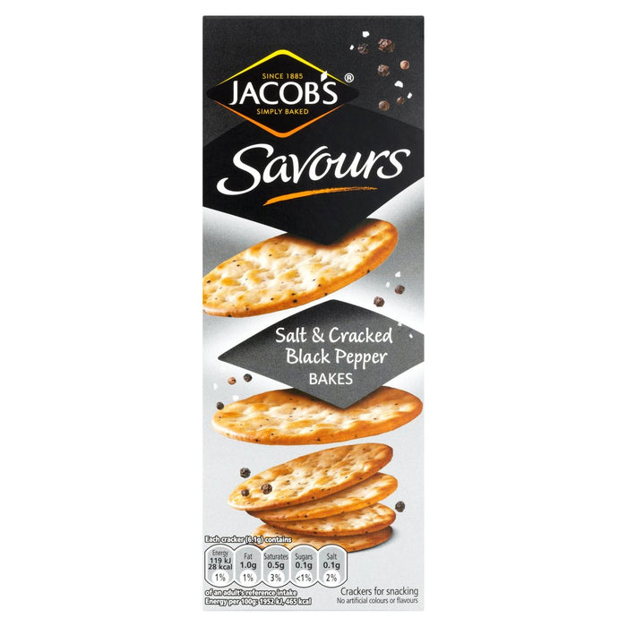 Jacob's Savours Salt & Pepper Bakes 200g