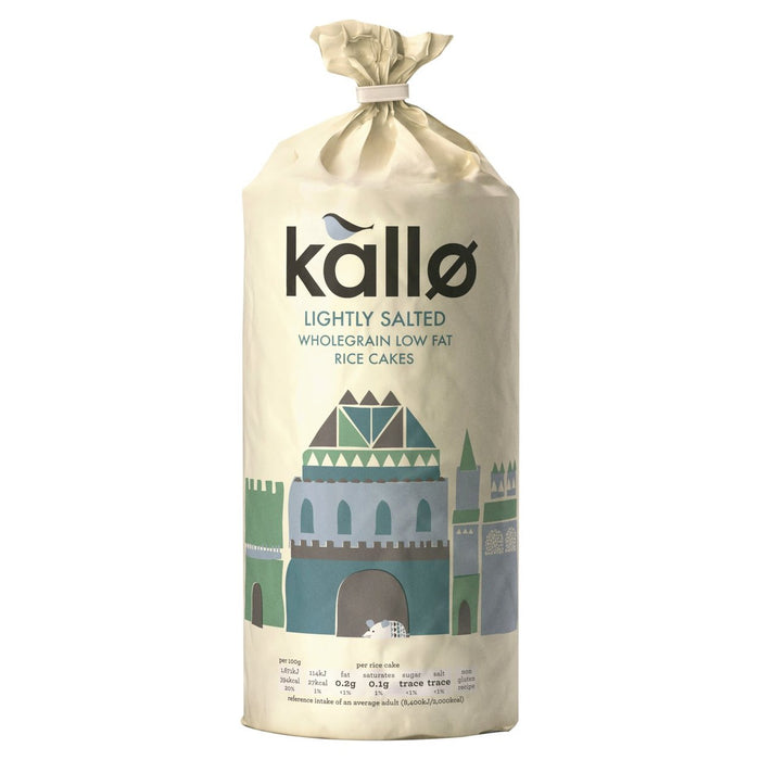 Kallo Gâteaux de riz à grains entiers légèrement salés 130g