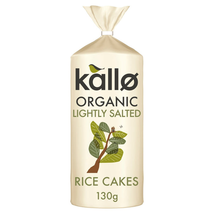 Kallo Organic Thick Slightly Salted Rice Cakes 130g