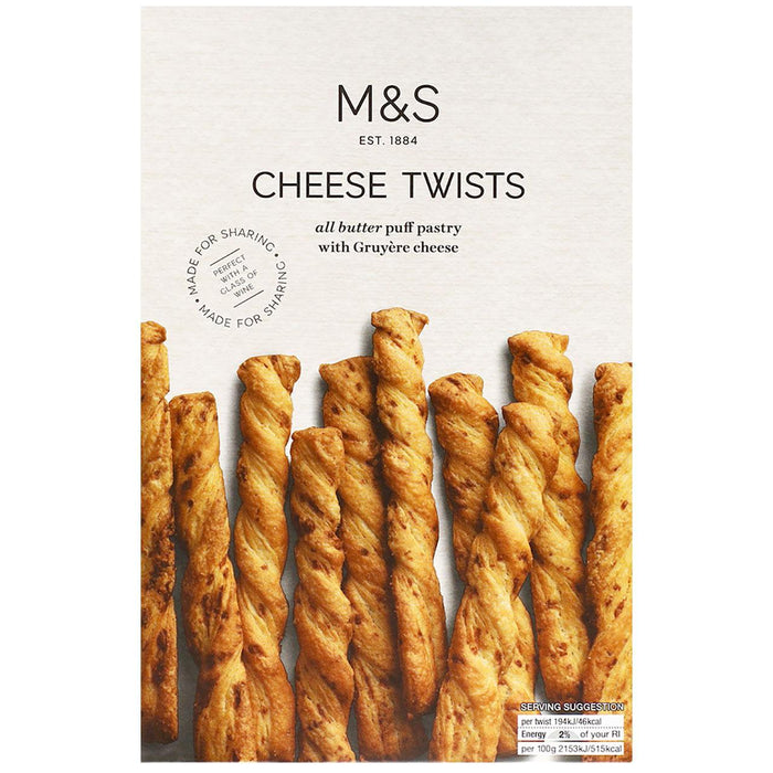 M&S All Butter Cheese Twists 125G