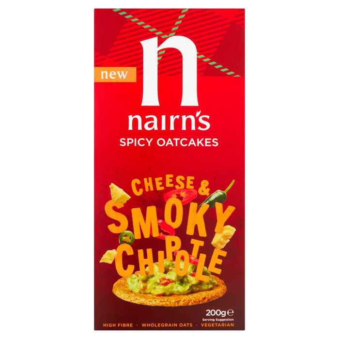 Nairns würzige Haferkuchen rauchiger Käse & Chipotle 200G