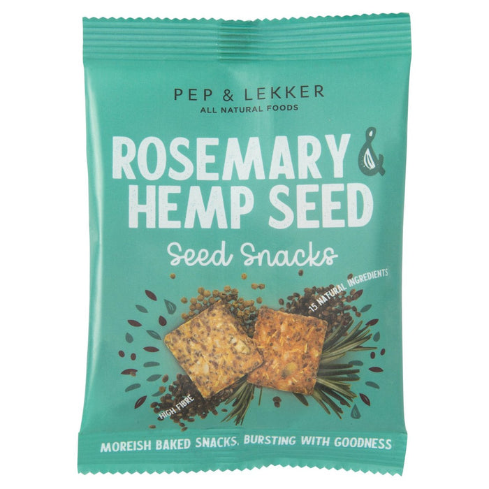 Pep & Lekker Natural Foods Snack Snack Rosemary & Hemp Seed 30g