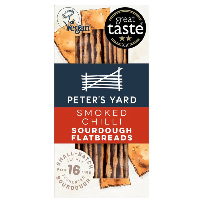 Peter's Yard Smoked Chilli Sourdough Flatbreads 115G