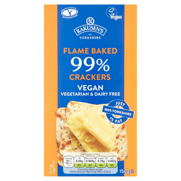 Rakusen's 99% Fat Free Crackers 150g