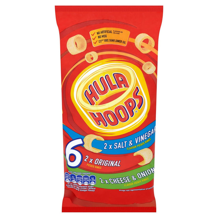 Assorted Hula Hoops 6 x 24g