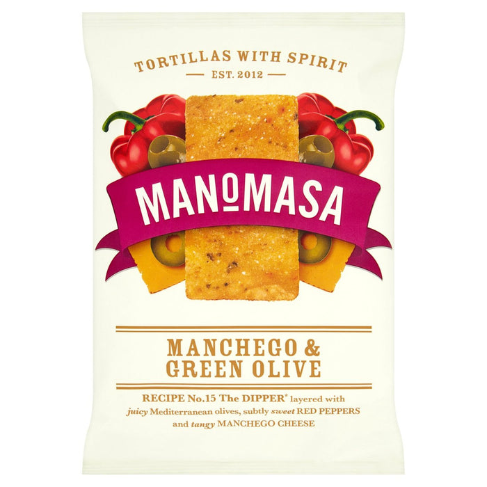 Manomasa Manchego & Green Olive Tortilla Chips 160G