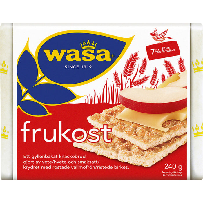 Wasa Frukost Wheat Crispbread mit Mohn Samen 240g