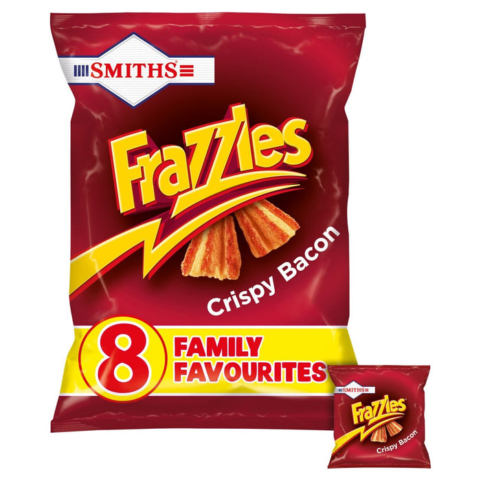 Smiths Frazzles Crispy Bacon Snacks 8 x 18G