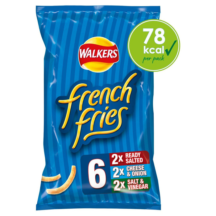 Walkers Patatas Fritas Variedad Snacks 6 x 18g 