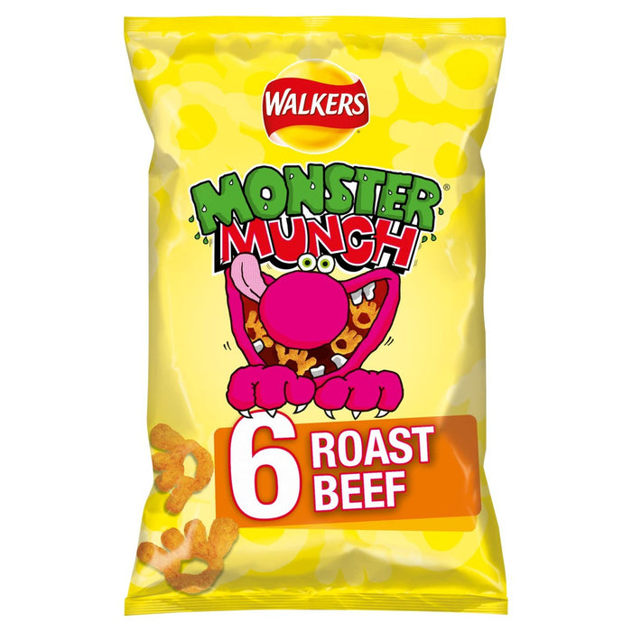 Walkers Monster Munch Roas Beef Beef 6 x 22G