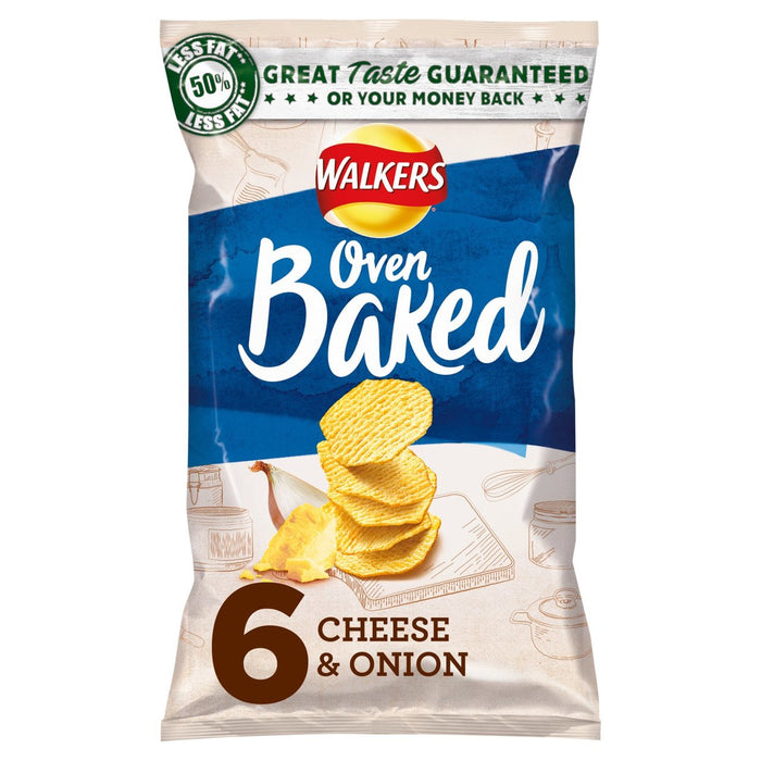 Walkers Ofen Backkäse & Zwiebel Snacks 6 x 25g