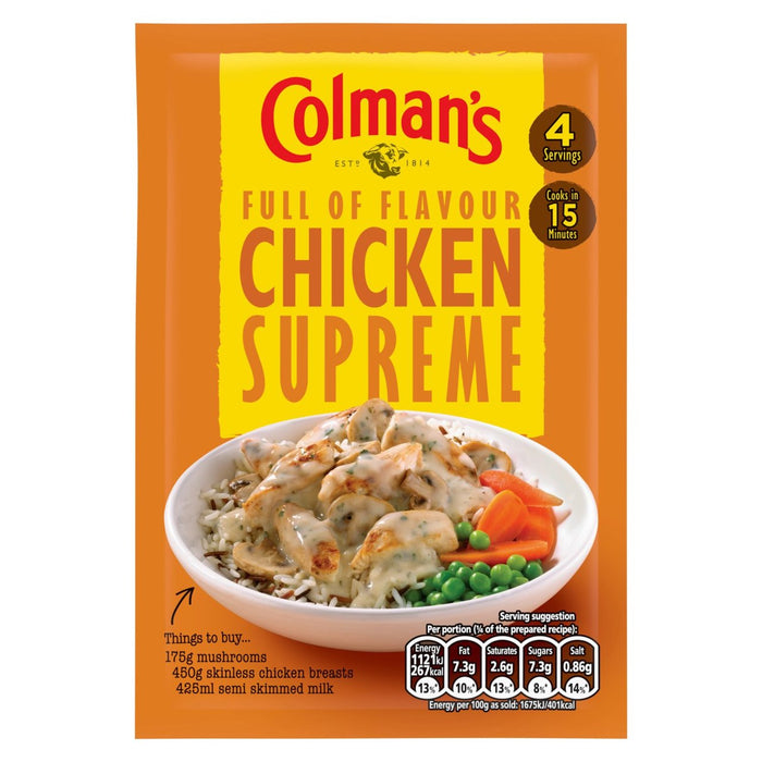 Colman's Chicken Supreme Recipe Mix 38G