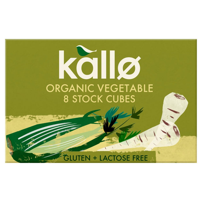 Kallo Bio -Gemüse Stock Würfel 8 x 11g