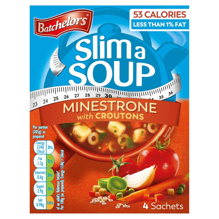 Batcheloren schlank eine Suppe Minestrone 4 x 15g