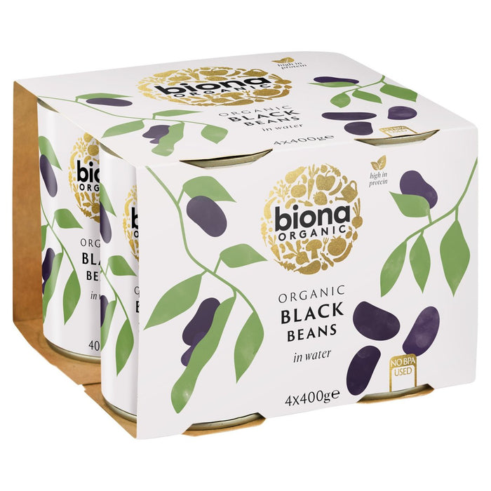 Biona Organic Black Beans 4 X 400G