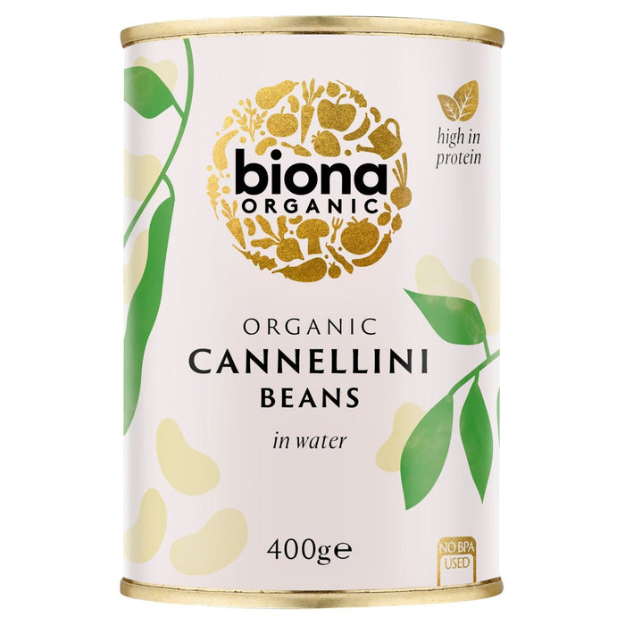 Biona Organic Cannellini Beans dans l'eau 400g