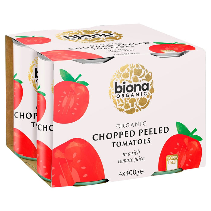 Biona Bio gehackte Tomaten 4 x 400 g