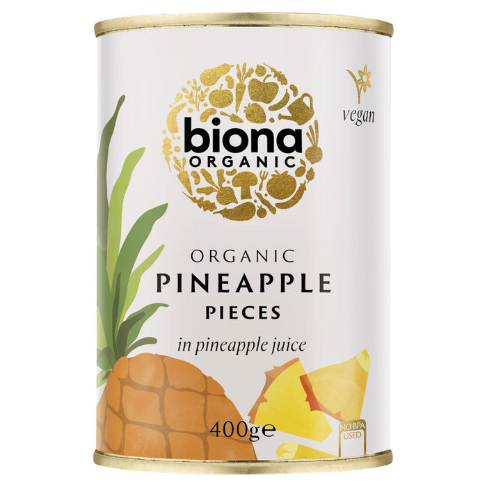 Piezas de piña orgánica biona 400g