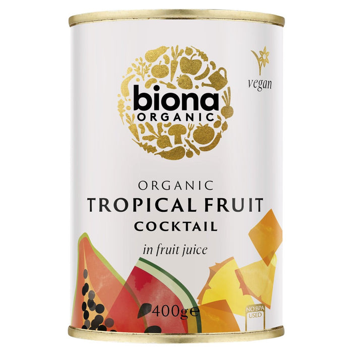 Biona Cocktail de fruits tropicaux biologiques dans le jus de fruits 400g