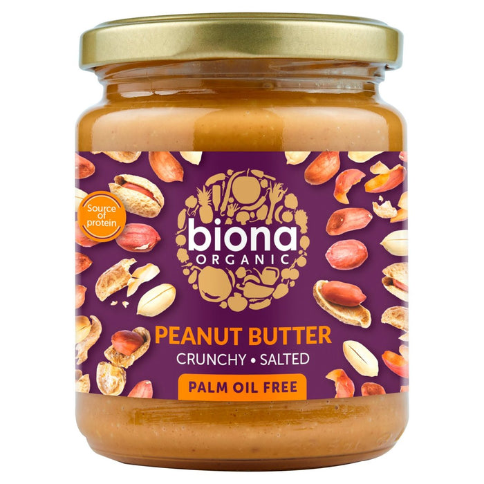 Biona Organic Arachut Butter croquant sans palmier gras 250g