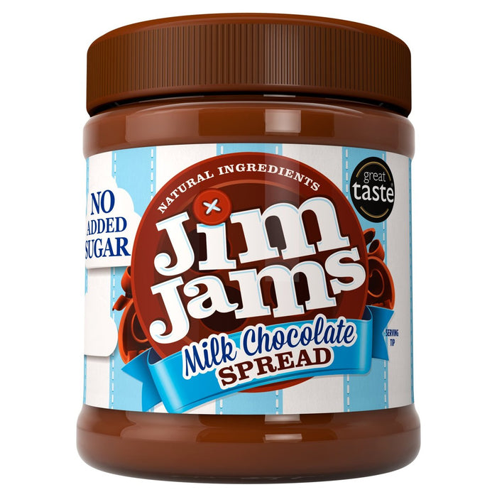 Jimjams sin chocolate con leche de azúcar agregado extendido 350 g