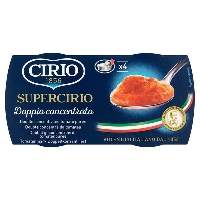 Pots individuels Cirio de purée de tomates 4 x 70g