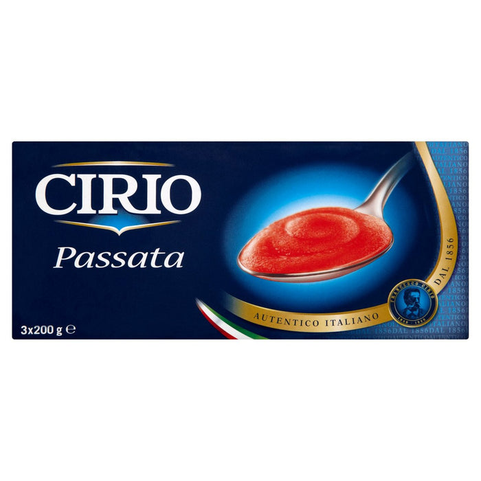 Cirio Smooth Passata Carton 3 x 200G