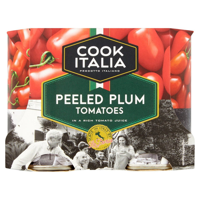 Cook Italia Peeled Plum Tomatoes 4 x 400g